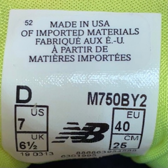 New Balance Blue Running Shoe 750 v2 Size 7 - Picture 3 of 6